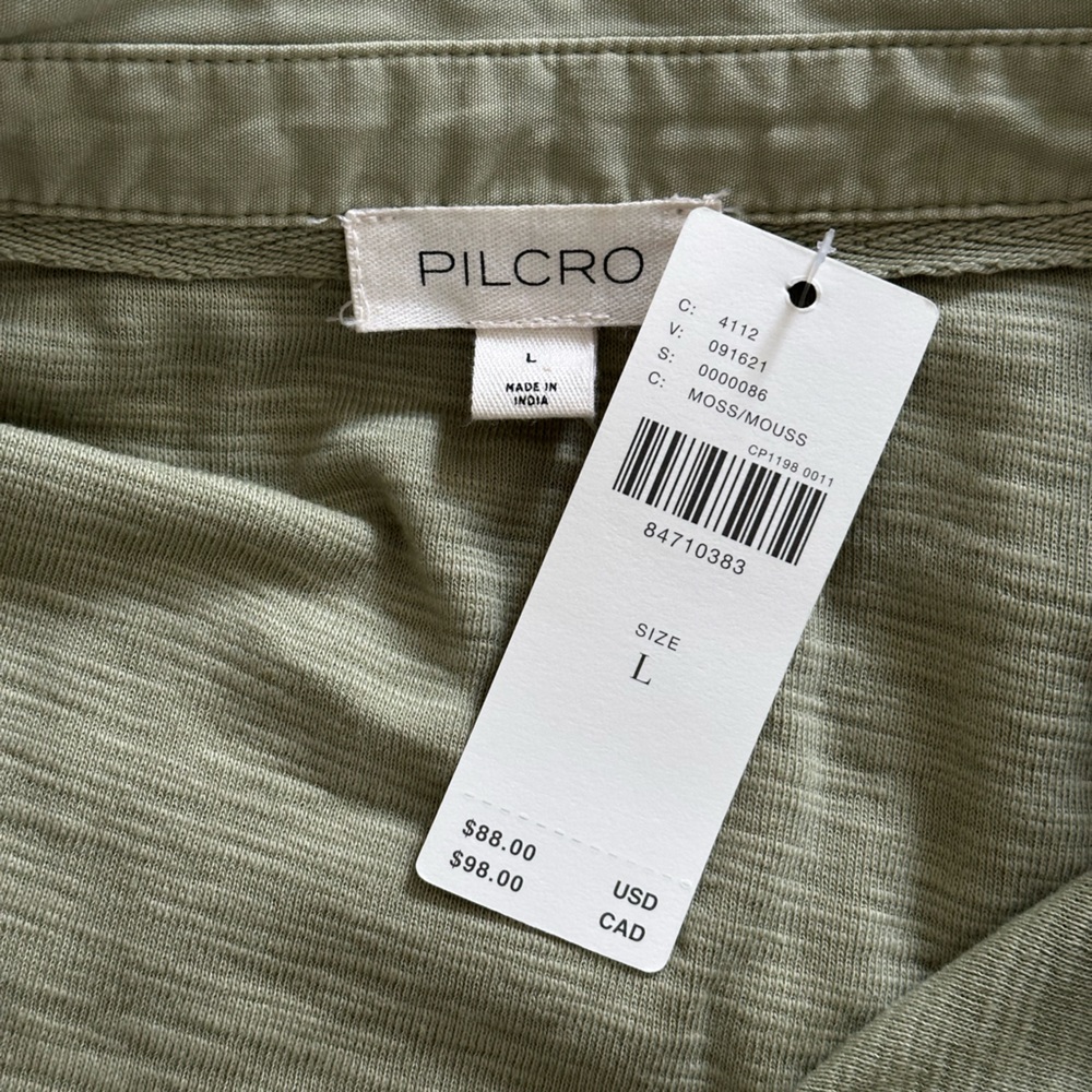 Anthropologie Green Ruffle Blouse - Picture 2 of 2